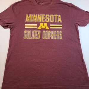Minnesota Golden Gophers T Shirt‎ Mens Large Maroon Short Sleeve NCAA